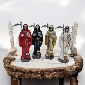Estatua Santa Muerte 15cm , Santísima Muerte , deidades , mitología