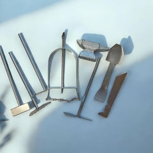 Warrior tool set for the orisha Oggun Santeria, Deity of the Yoruba pantheon,