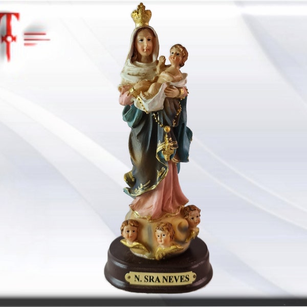 Figura estatua Virgen de las Nieves , Santos y Vírgenes católicos Religiosos  statue Virgin of the Snows, Saints and Catholic Virgins