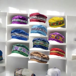 Santeria orishas cloth hats, Yoruba deities