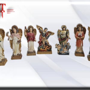 Set 7 Archangels, Archangels 12 cm Catholic Angels