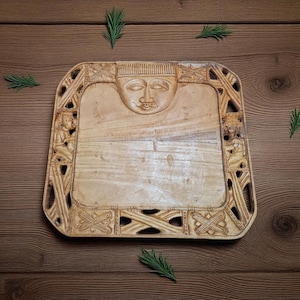Carved board for consultation Orula Orunmila Ifá Santeria Palo Mayombe babalawo