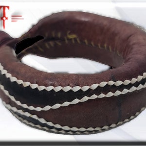 Protection leather bracelet, Original from Benín Protection, amulet image 4