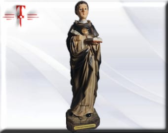 Saint Thomas Aquinas, Catholic statue, religious figure of resin of the highest quality, made in Europe