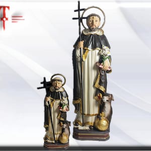 Santo Domingo de Guzmán, Catholic statue, religious figure of resin of the highest quality, made in Europe