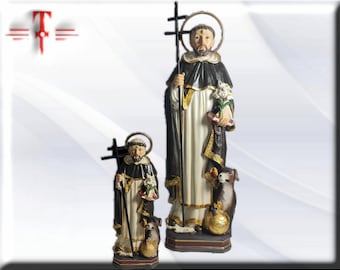 Santo Domingo de Guzmán, Catholic statue, religious figure of resin of the highest quality, made in Europe