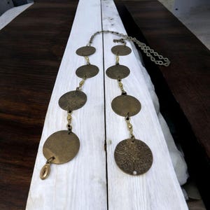 Ekuele ekwele opele of Orula Orunmila Ifá Santeria, bronze engraving