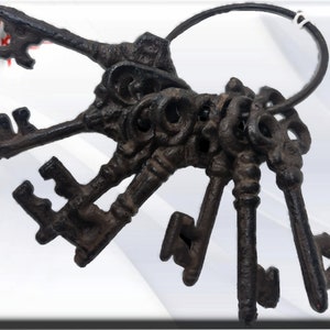 Set of Iron keys to reinforce the Orisha Oggun Santeria Yoruba