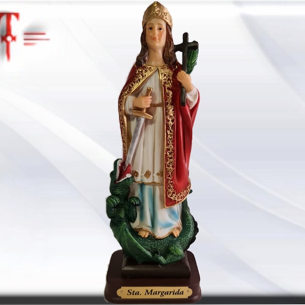 Margaret of Antioch, Catholic statue, religious resin figure of the highest quality