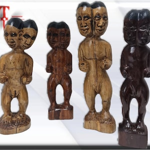 Aboran wooden achikuelu doll - Santería, Yoruba, Lucumí