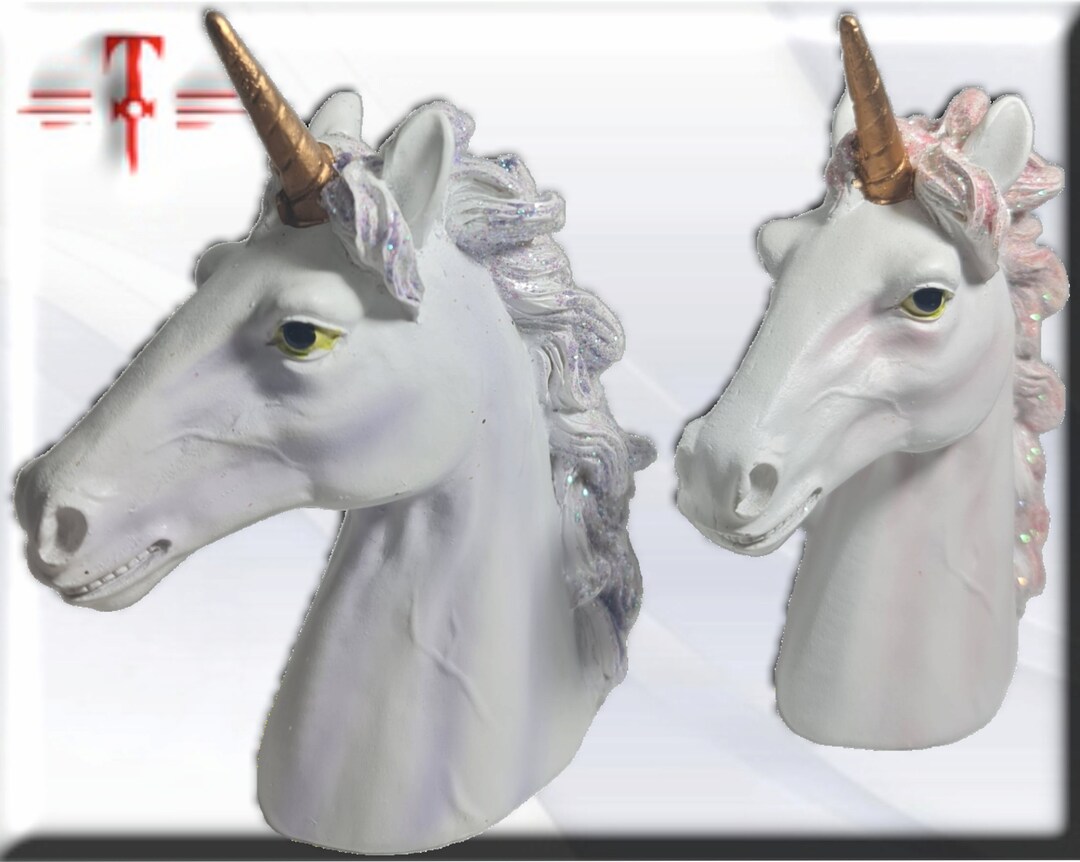 Statue, Sculpture Busts of Unicorns Etsy