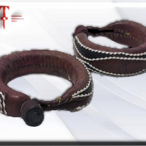 Protection leather bracelet, Original from Benín Protection, amulet image 2