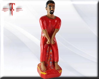 Exú Tiriri Plaster Figure, Candomble, Kimbisa, Umbanda