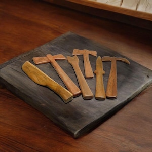 Herramientas Shangó de madera Santería