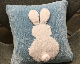 Bunny Cushion Cover • Easter Knitting Pattern • Hygge Mood Knitting Pattern