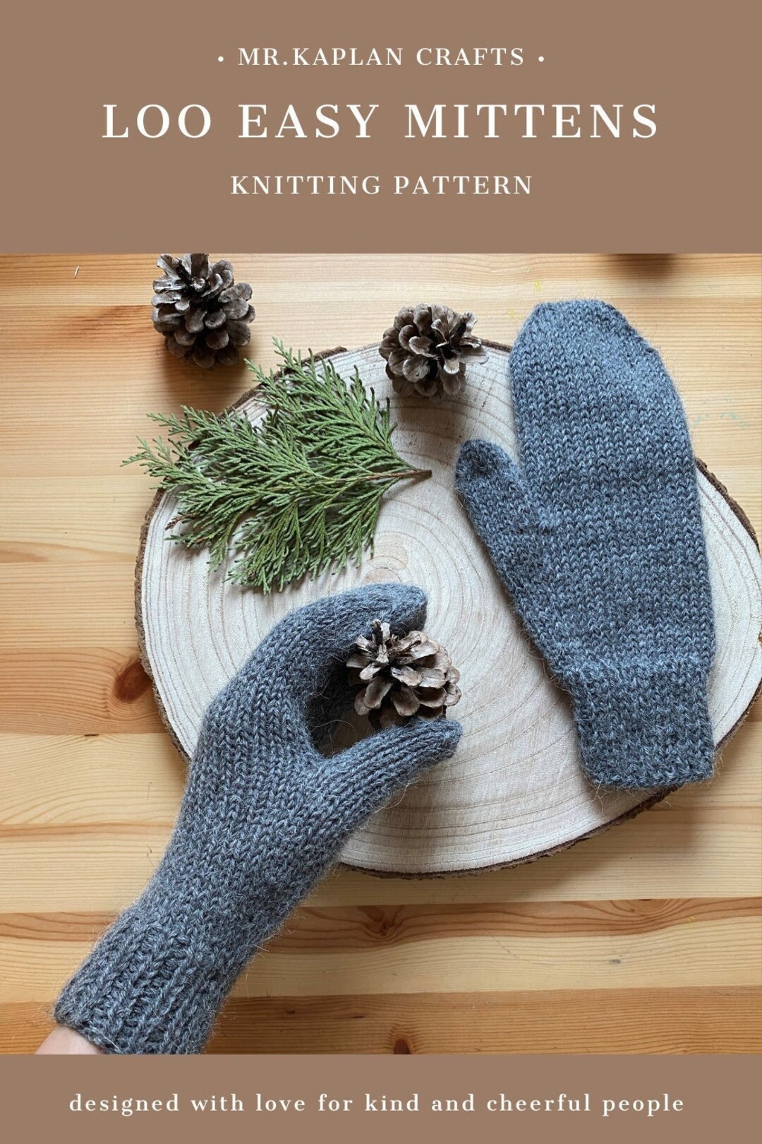 Loo Easy Mittens • Knitted Mittens • Knitting Pattern - Main Image
