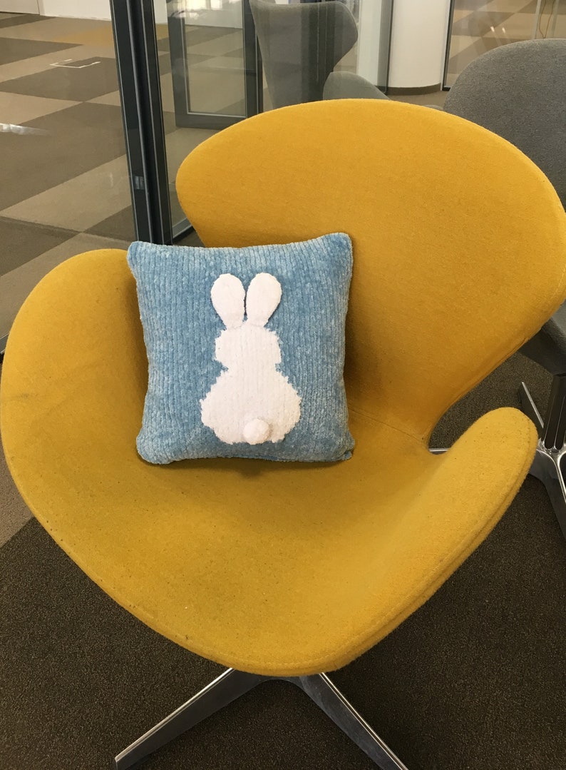 Bunny Cushion Cover Easter Knitting Pattern Hygge Mood Knitting Pattern image 7