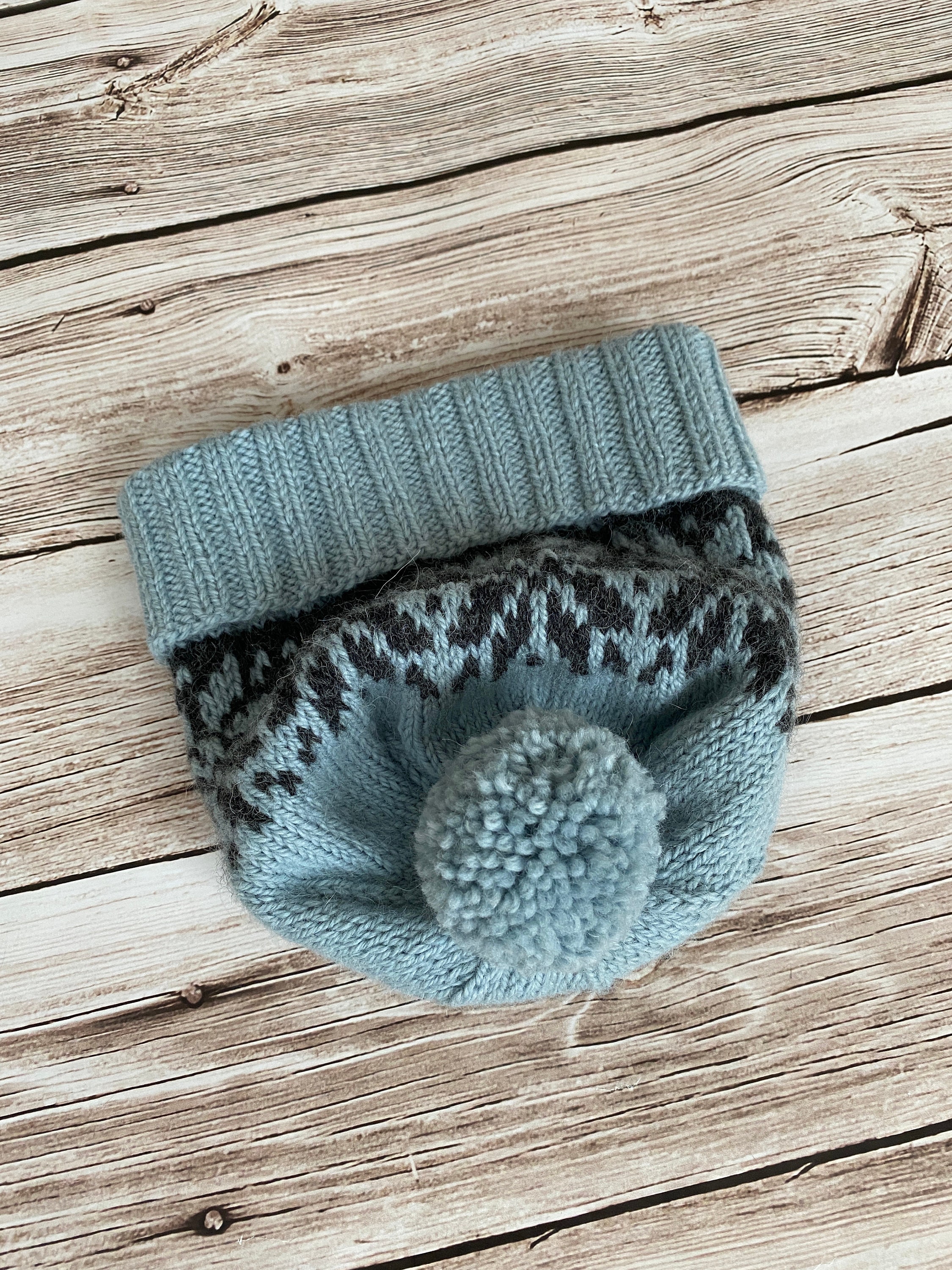 Nordic Snowflake Hat • Knitting Pattern • Knit Wool Warm Hat