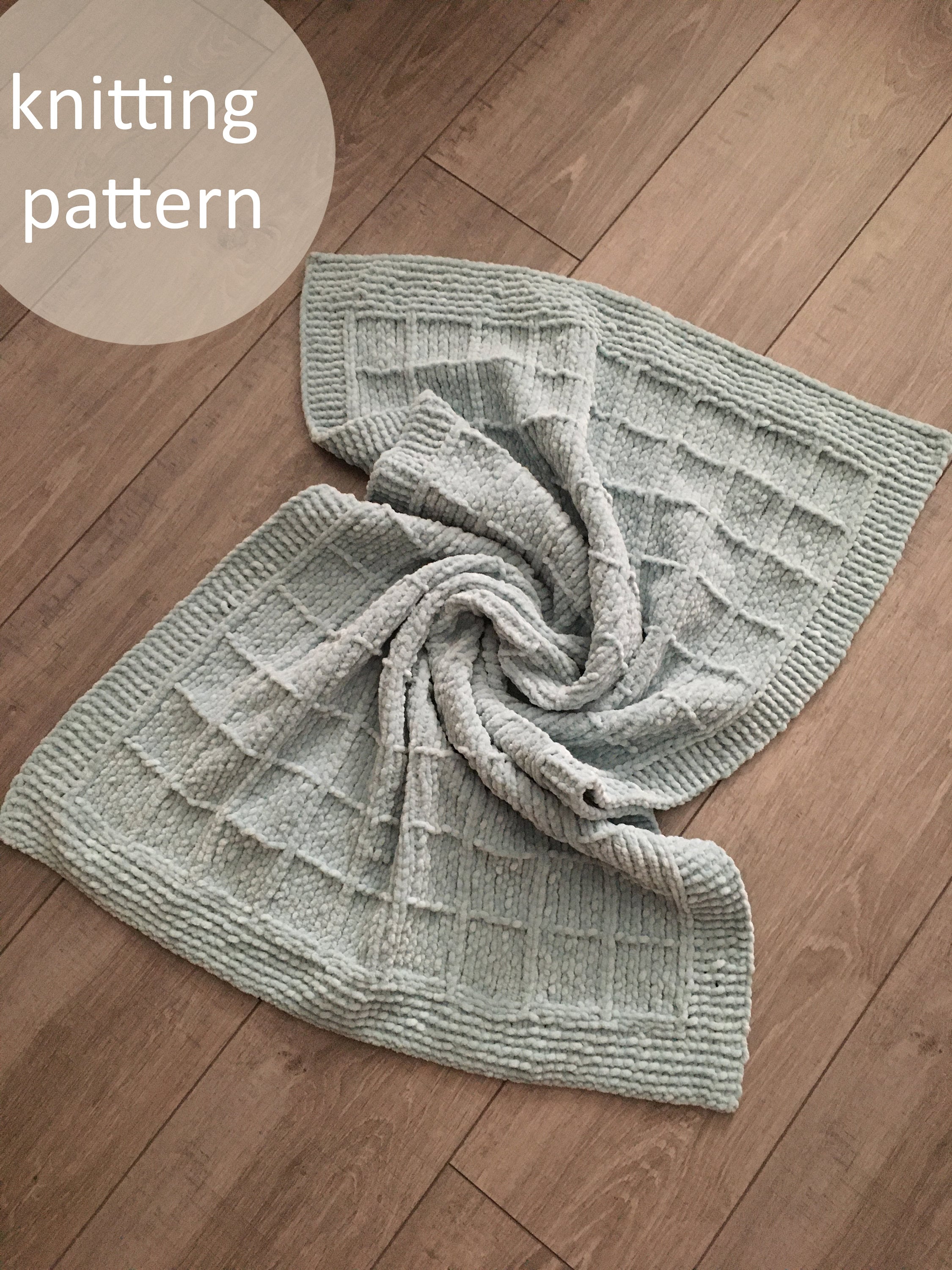 Easy Knitting Pattern Baby Blanket for Beginners Fast and Simple Etsy