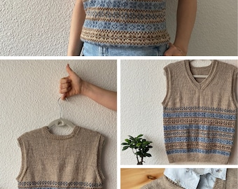 Floki Fair Isle Vest • Knitting Pattern - Etsy