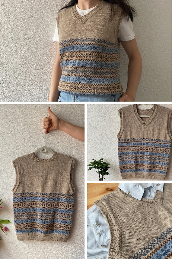 Floki Fair Isle Vest • Knitting Pattern - Etsy