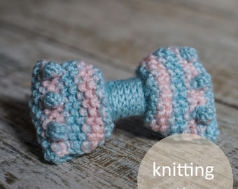 Knitting Pattern Bobble Bow Hair Bow