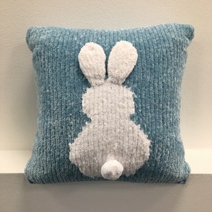 Bunny Cushion Cover Easter Knitting Pattern Hygge Mood Knitting Pattern image 3