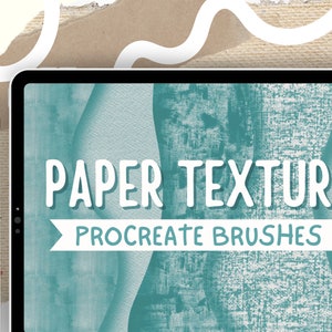 Updated || 50 PAPER TEXTURE BRUSHES || For Procreate