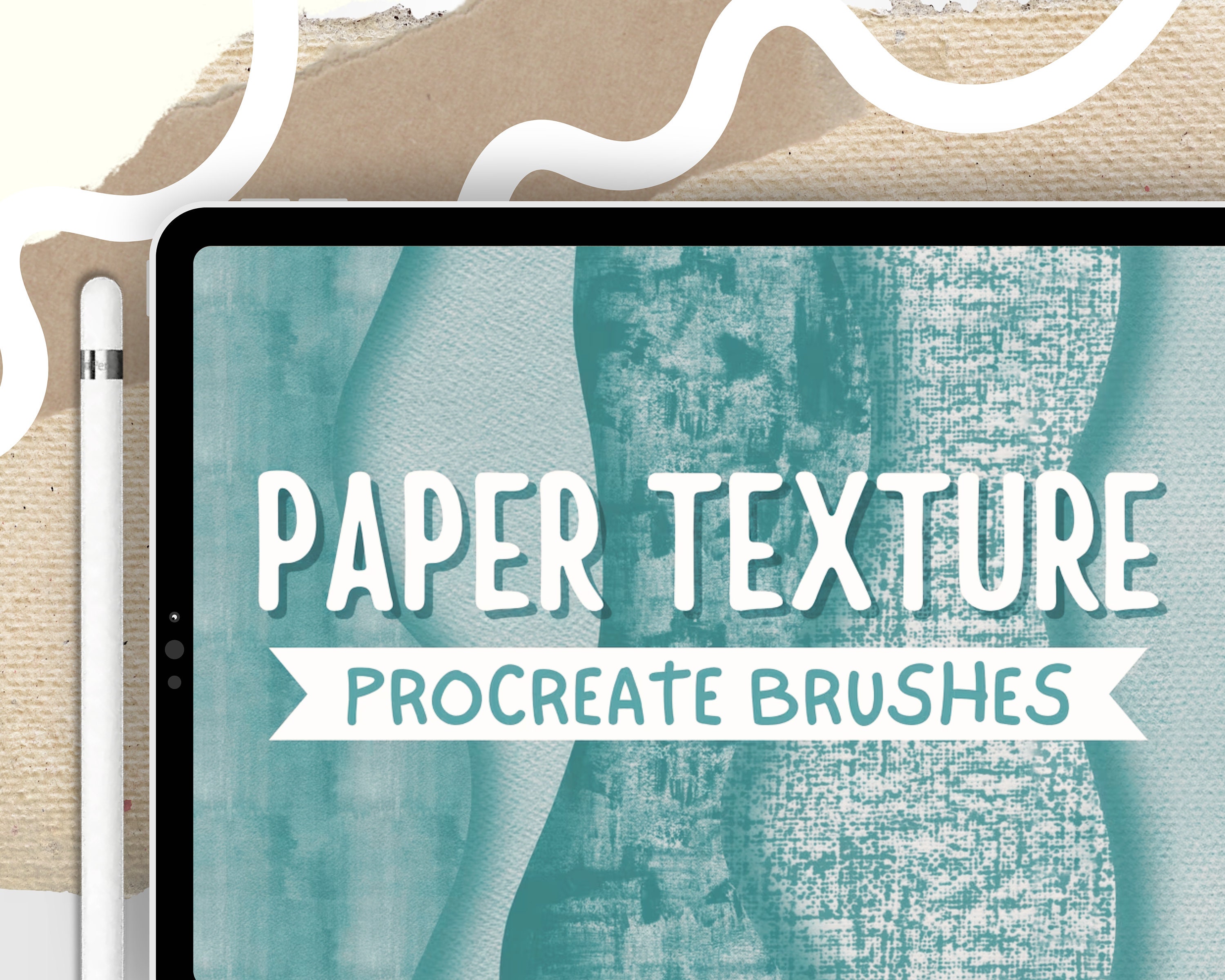 50 pinceles de textura de papel para Procreate – Acuarela HD, lienzo y overlays (actualizado)