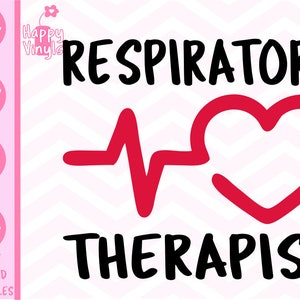 Respiratoire thérapeute SVG tra SVG enregistrés thérapeute respiratoire svg coupe fichiers dxf eps png vinyles heureux