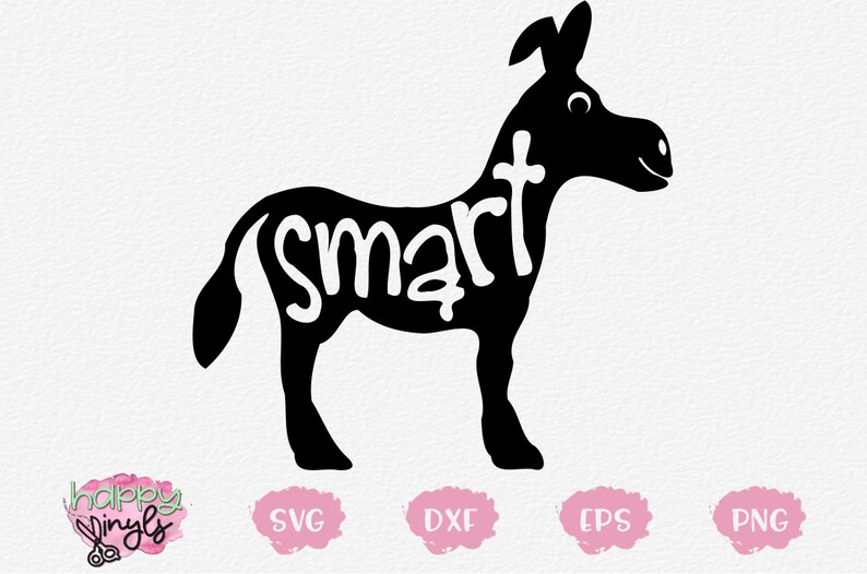 Download Smart Ass Donkey A Funny SVG by Happy Vinyls for Cricut | Etsy