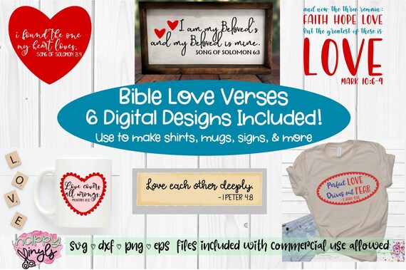 Download Bible Love Verses A Bible Verse Svg Bundle For Cricut Etsy PSD Mockup Templates