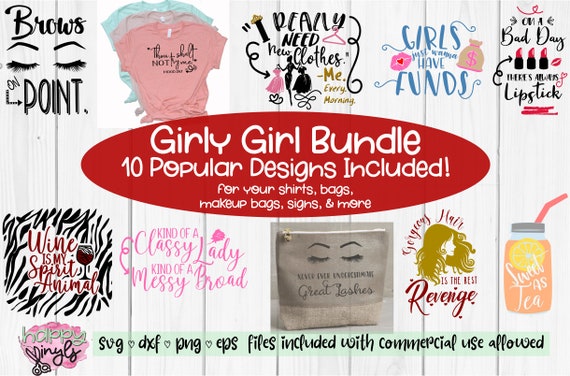 Download Fun Girly Girl Bundle Fun Svg Bundle For Girls For Cricut Etsy
