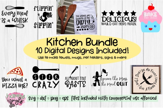 Download 10 Designs Kitchen Bundle A Kitchen Svg Bundle For Cricut Etsy