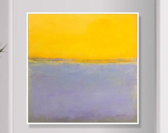 Yellow And Purple Paintings On Canvas Purple Modern Acrylic Rothko Style Painting Canvas Wall Painting For Living Room Oil Abstract