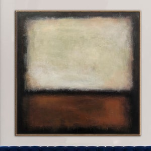 Mark Rothko Style Abstract Painting: Textured Minimalist Decor