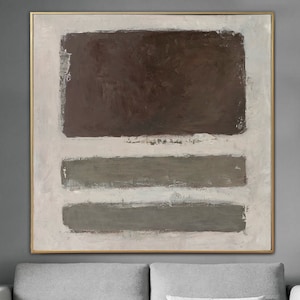 Rothko Style Abstract Painting: Textured Modern Art, Indie Room Decor