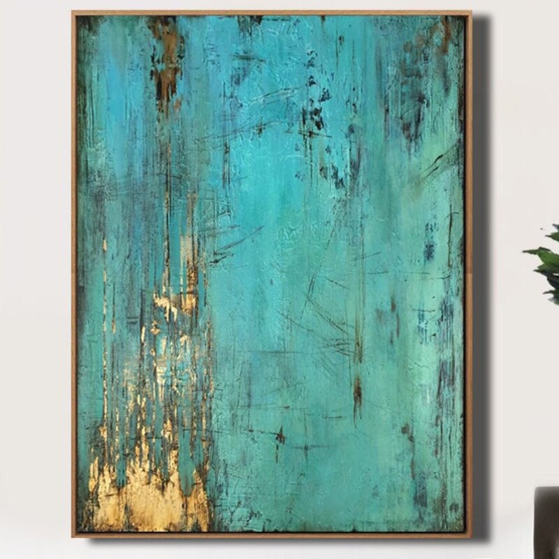 Turquoise Artwork - Etsy Australia