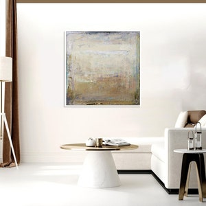 Abstract Paintings On Canvas Large Acrylic Painting Beige Modern Art Canvas Oil Abstract Painting Texture Painting Minimalist Art image 4