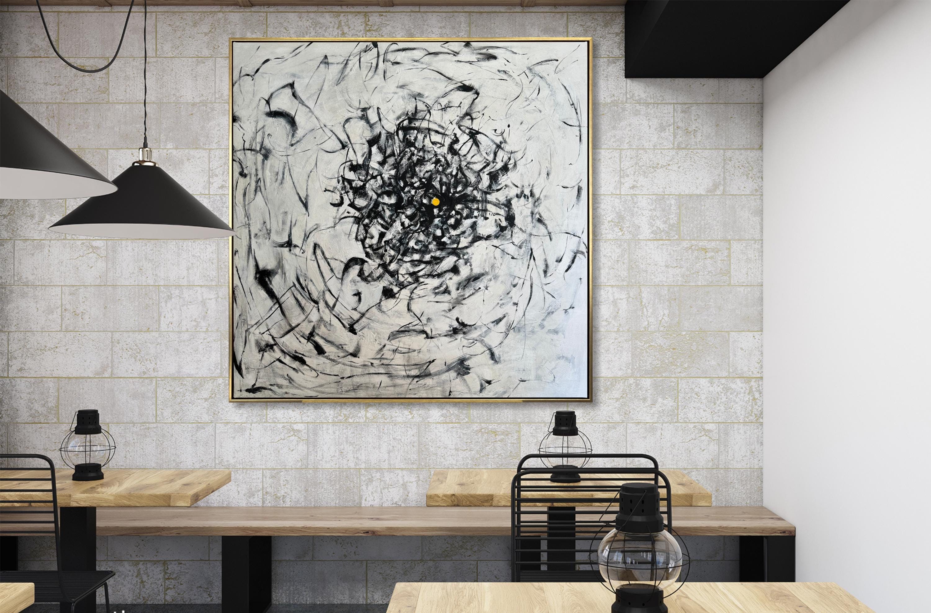 現代アート　抽象画　油彩画【混沌と秩序】 現代アート 抽象画 油彩画【混沌と秩序】 現代アート 絵画 抽象