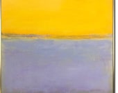 Mark Rothko Original Abstract Fine Art Yellow Paintings on Canvas ...