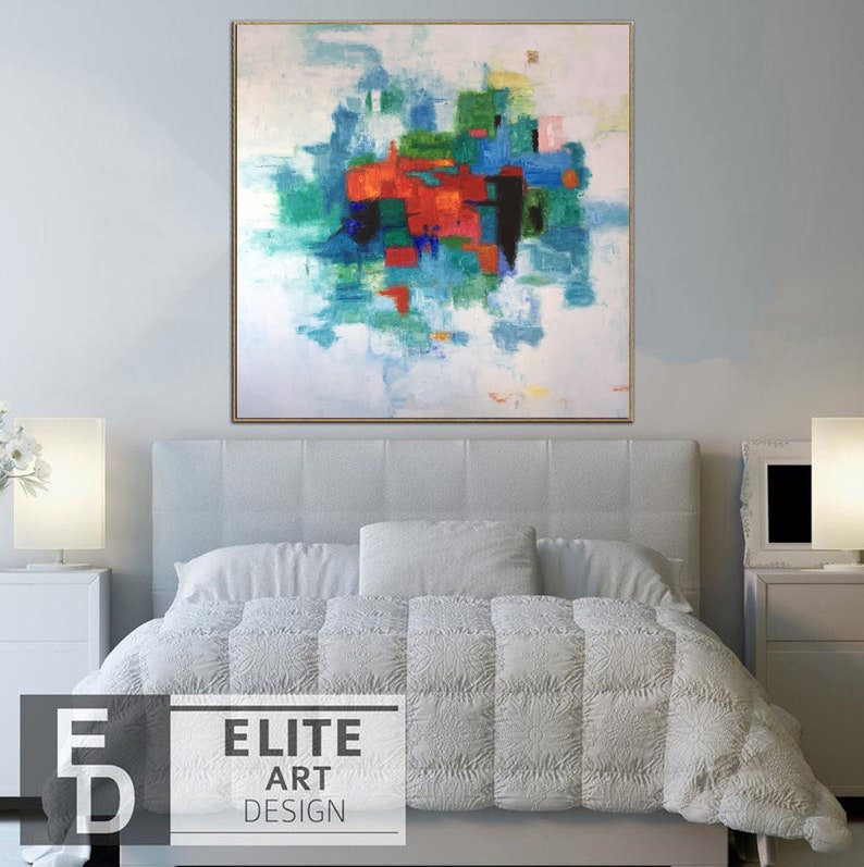 Extra Large Wall Art Abstract Painting Colorful Painting Etsy
