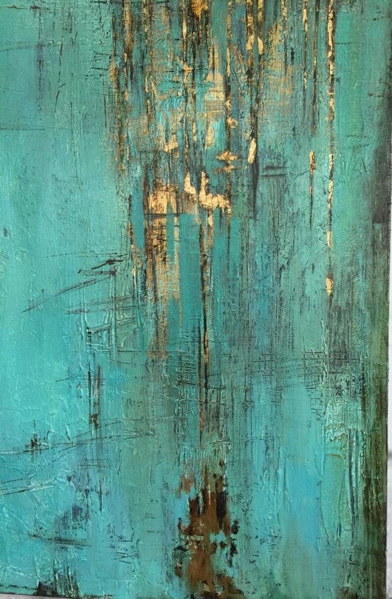 Oversize Abstract Art Abstract Painting Canvas Blue Oil Etsy