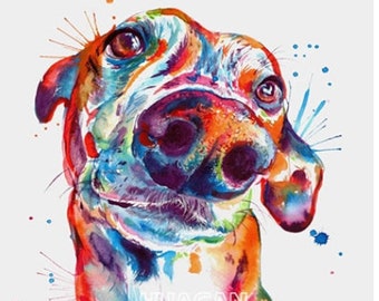 Colorful dog 5D Diamond Painting Embroidery Kit 40x50 Full Cross Stitch