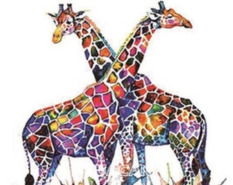 Colorful Giraff 5D Diamond Painting Embroidery Kit 30x40 cross stitch pattern DIY quarantine