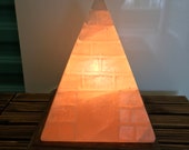 Exquisite Hand-carved Himalayan Pyramid Salt Lamp Package