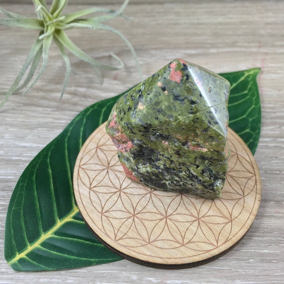 Large Unakite Pyramid Polished Large Unakite Pyramid Polished