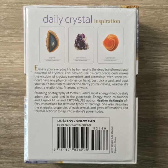 Daily Crystal Inspiration A 52 Card Oracle Deck For Finding Etsy Daily Crystal Inspiration A 52 Card Oracle Deck For Finding Etsy