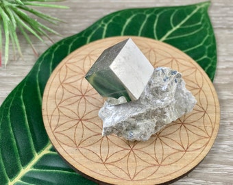 SUPERB Rough, Natural Pyrite on Matrix Specimen - Natural, Unaltered - *Vitality* - *Creativity* - *Confidence* - *Will Power*