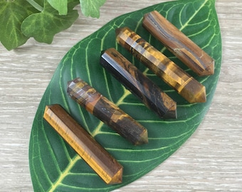 Golden Tiger Double Terminated Point - Natural, Hand Polished - *STRENGTH* - *STAMINA* - *FOCUSED Will*